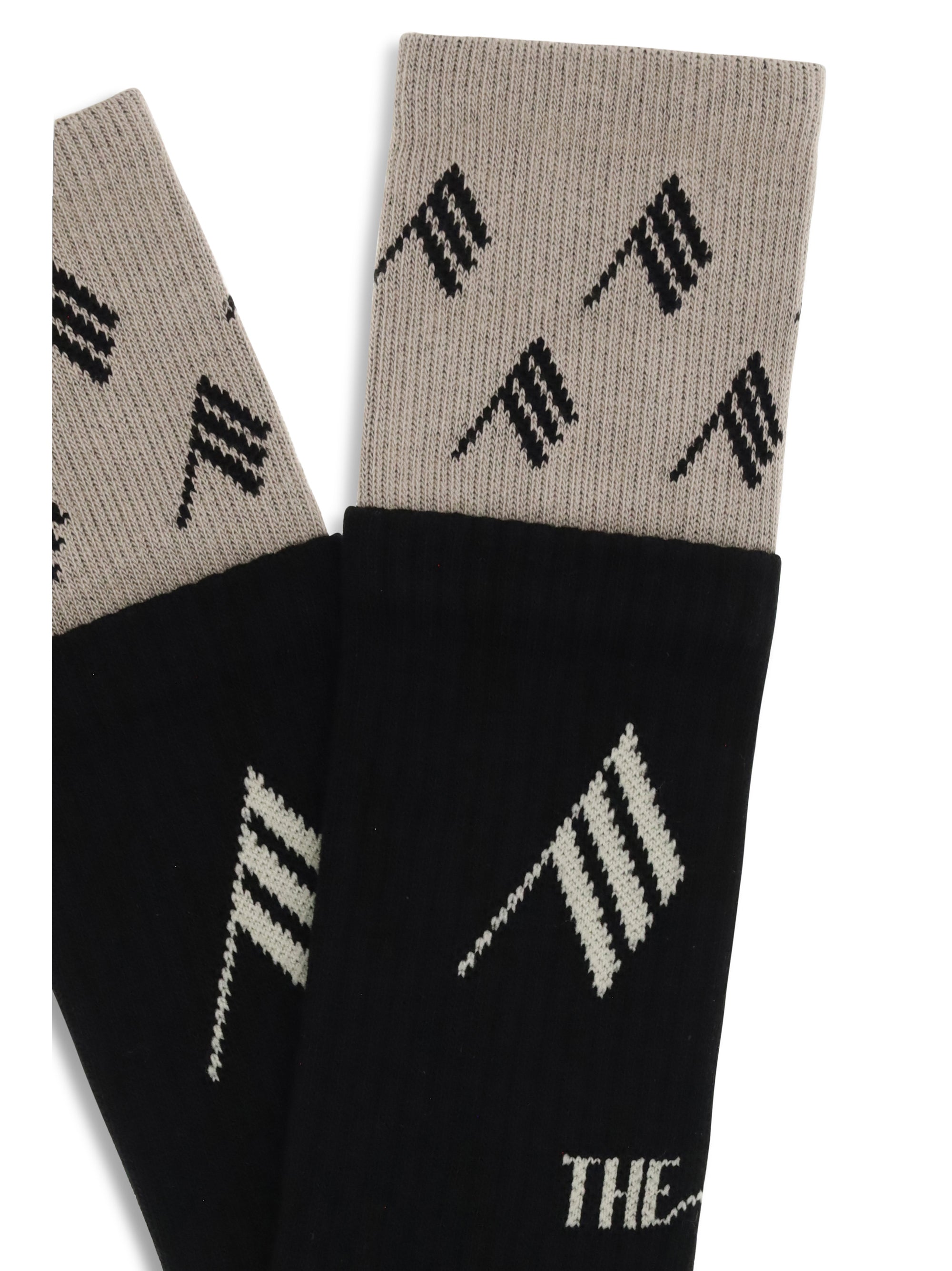 THE ATTICO L-XL logo cotton socks