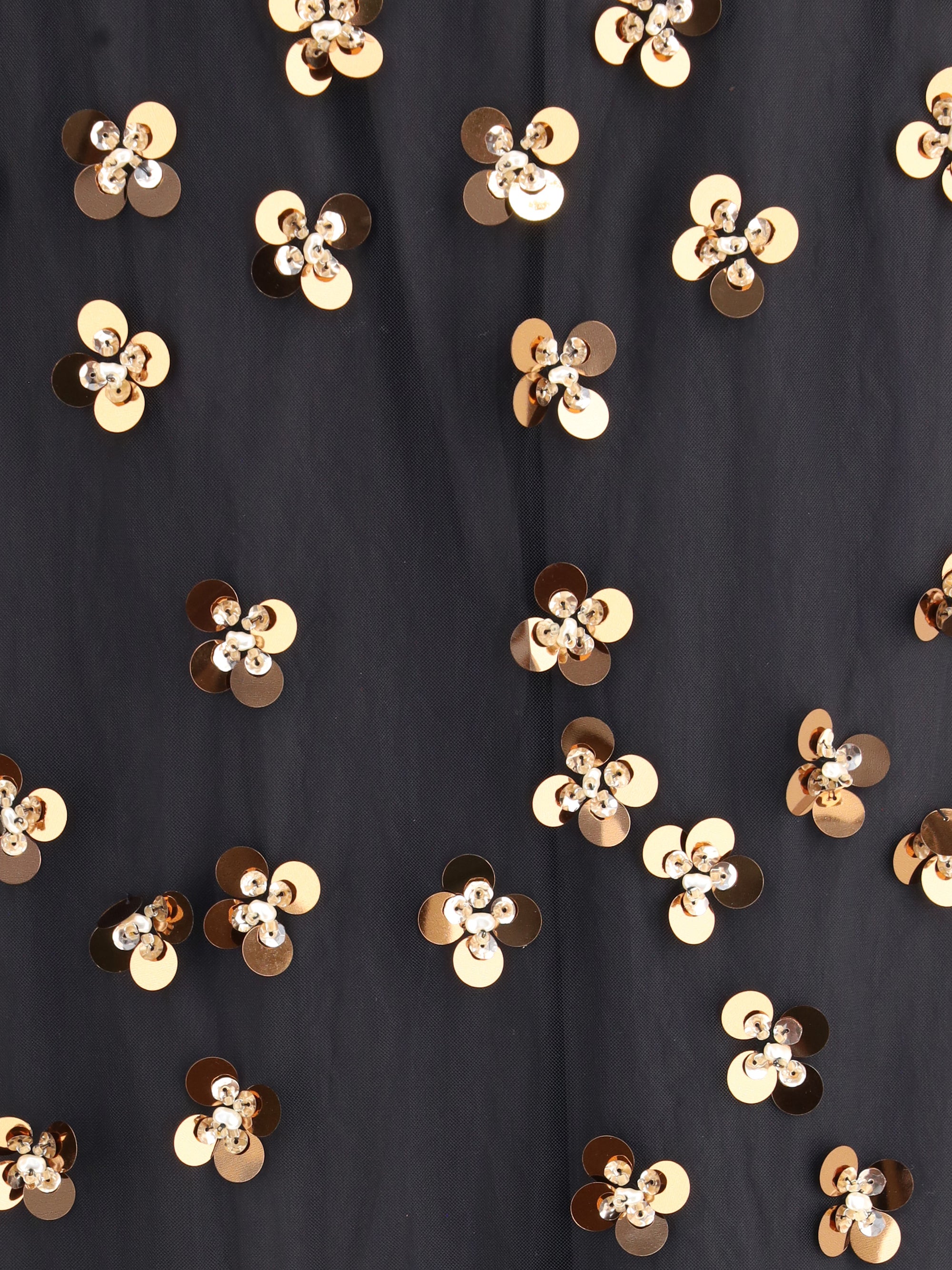 FORTE_FORTE 0 “petites étoiles” embroidered tulle skirt