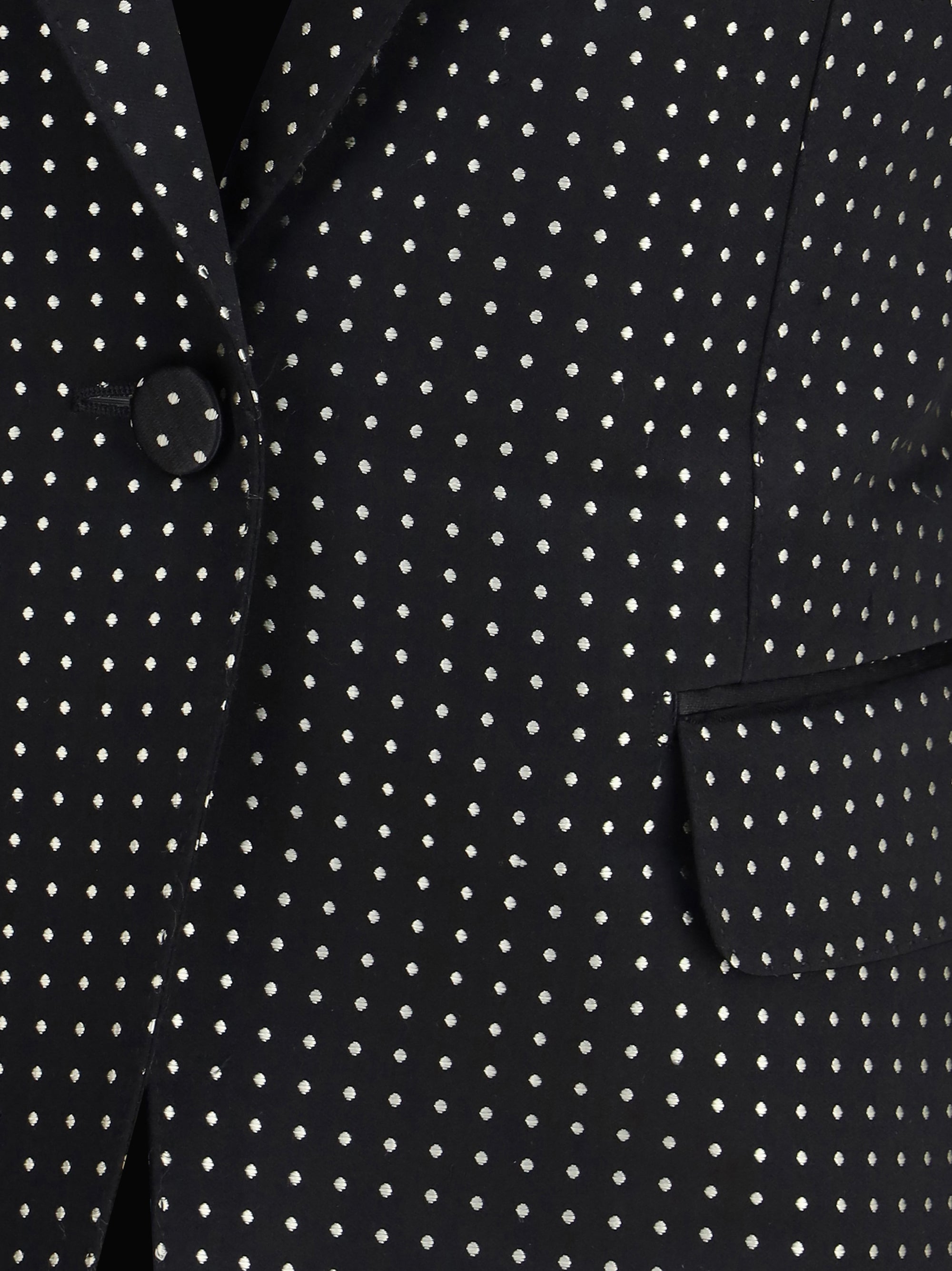 TOM FORD 42 single breasted jacket with polka dots