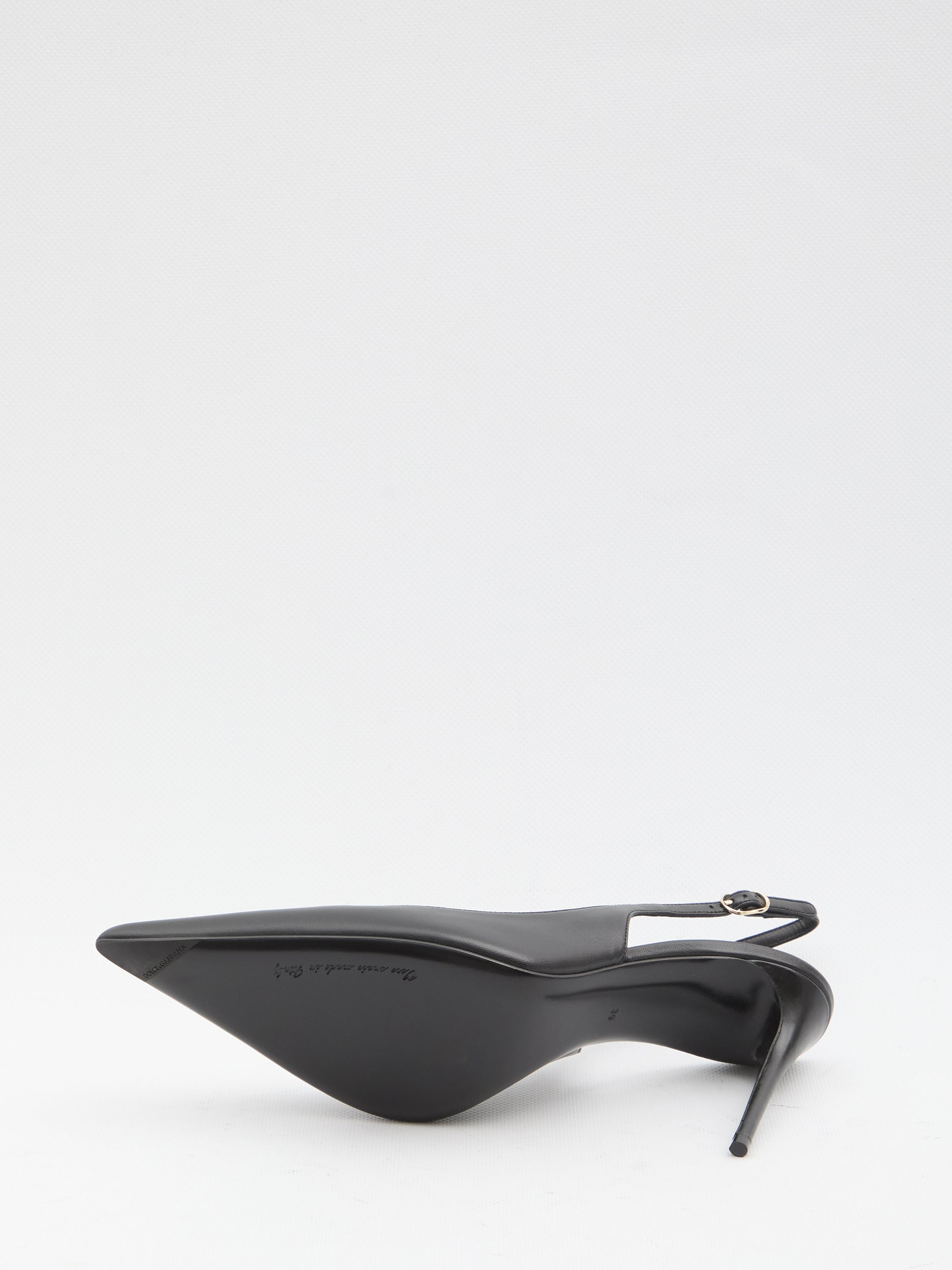 DOLCE&GABBANA 36 slingback pumps in silk nappa