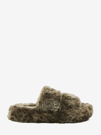 triomphe 05 fur shearling slides