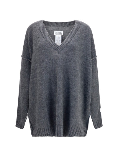 oversized v-neck sweater