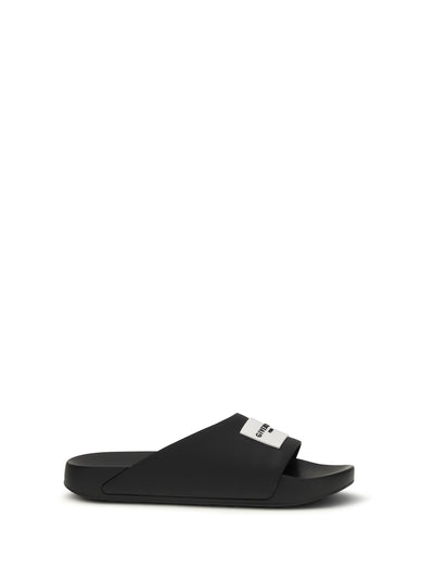 rubber logo slippers