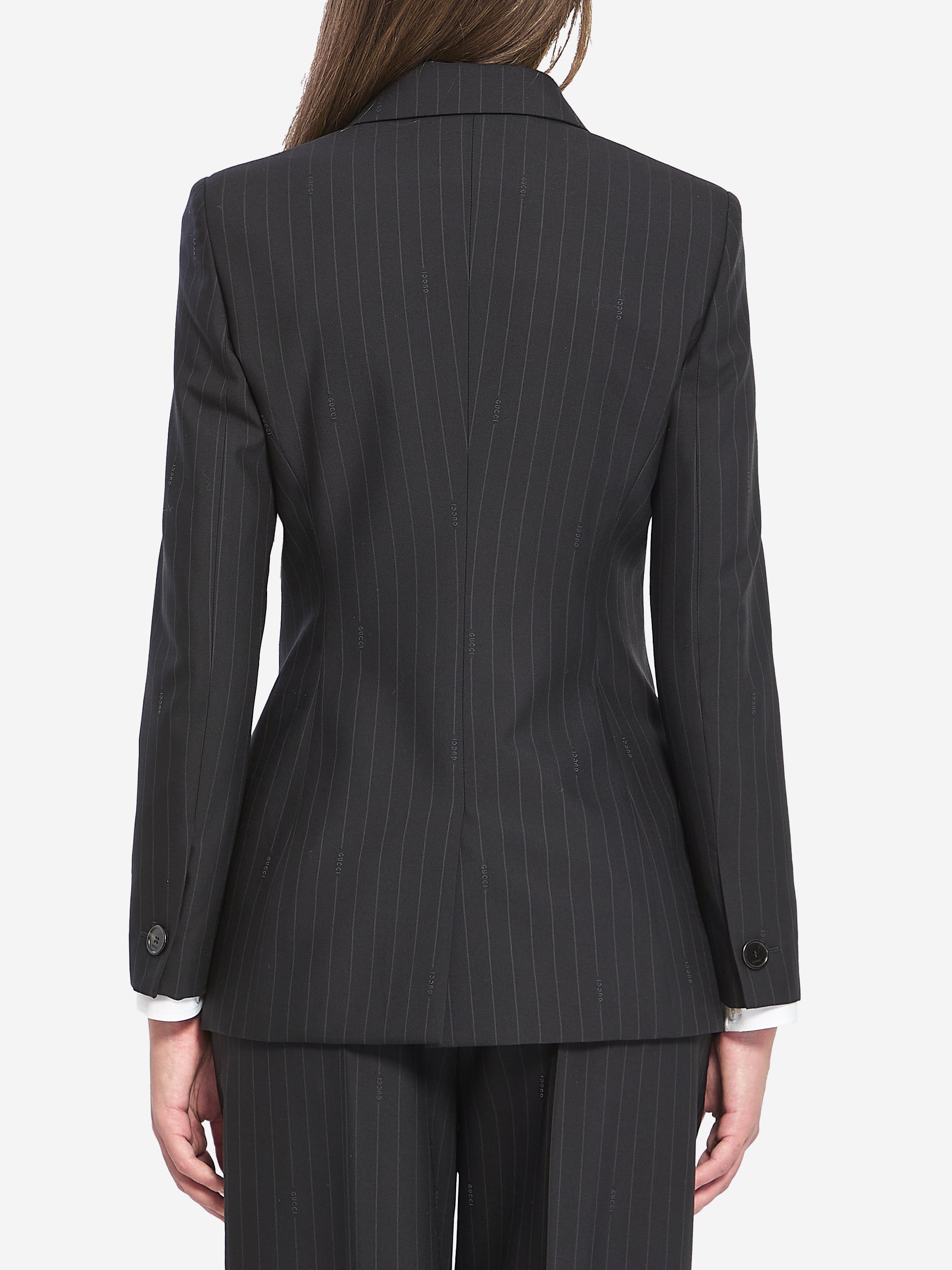 GUCCI 40 double-breasted wool jacket