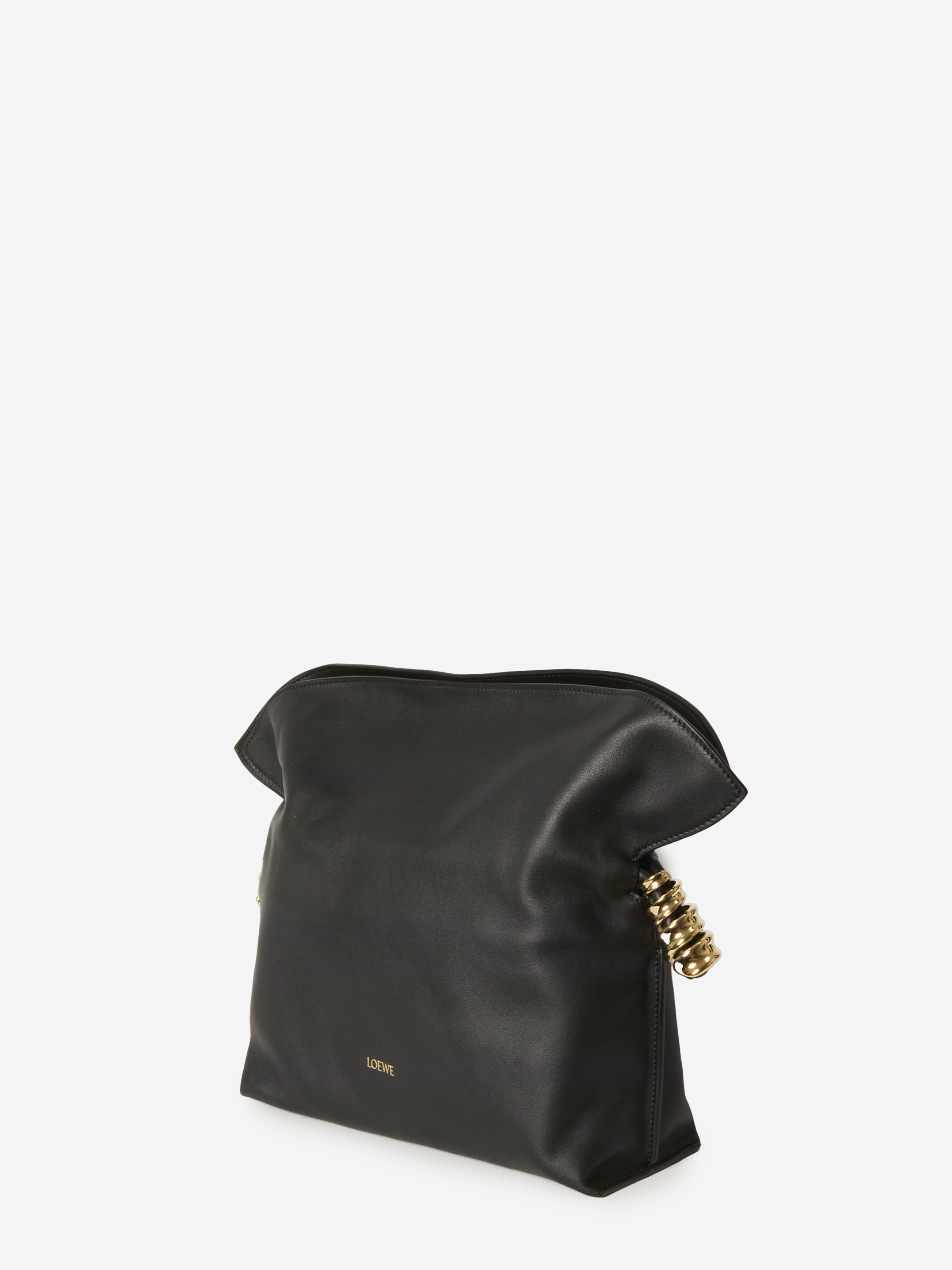 LOEWE OS coil flamenco clutch bag