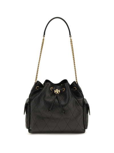 quilted drawstring charlie shoulder bag