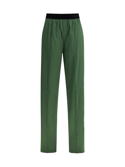 stretch silk satin pants