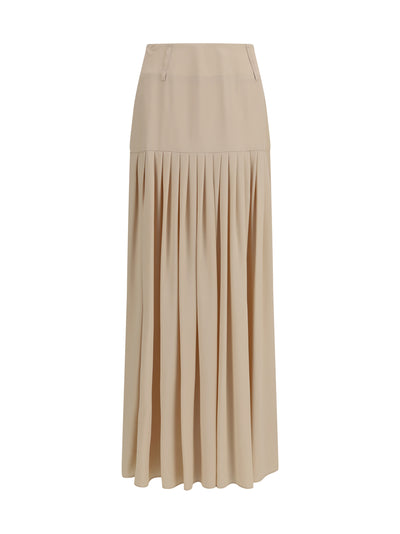 calla long skirt in viscose crêpe