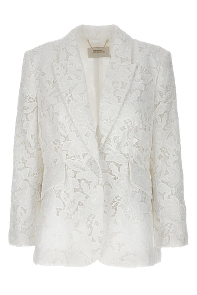 natura lace lace lined blazer