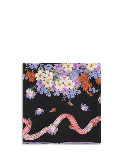 silk scarf with floral print