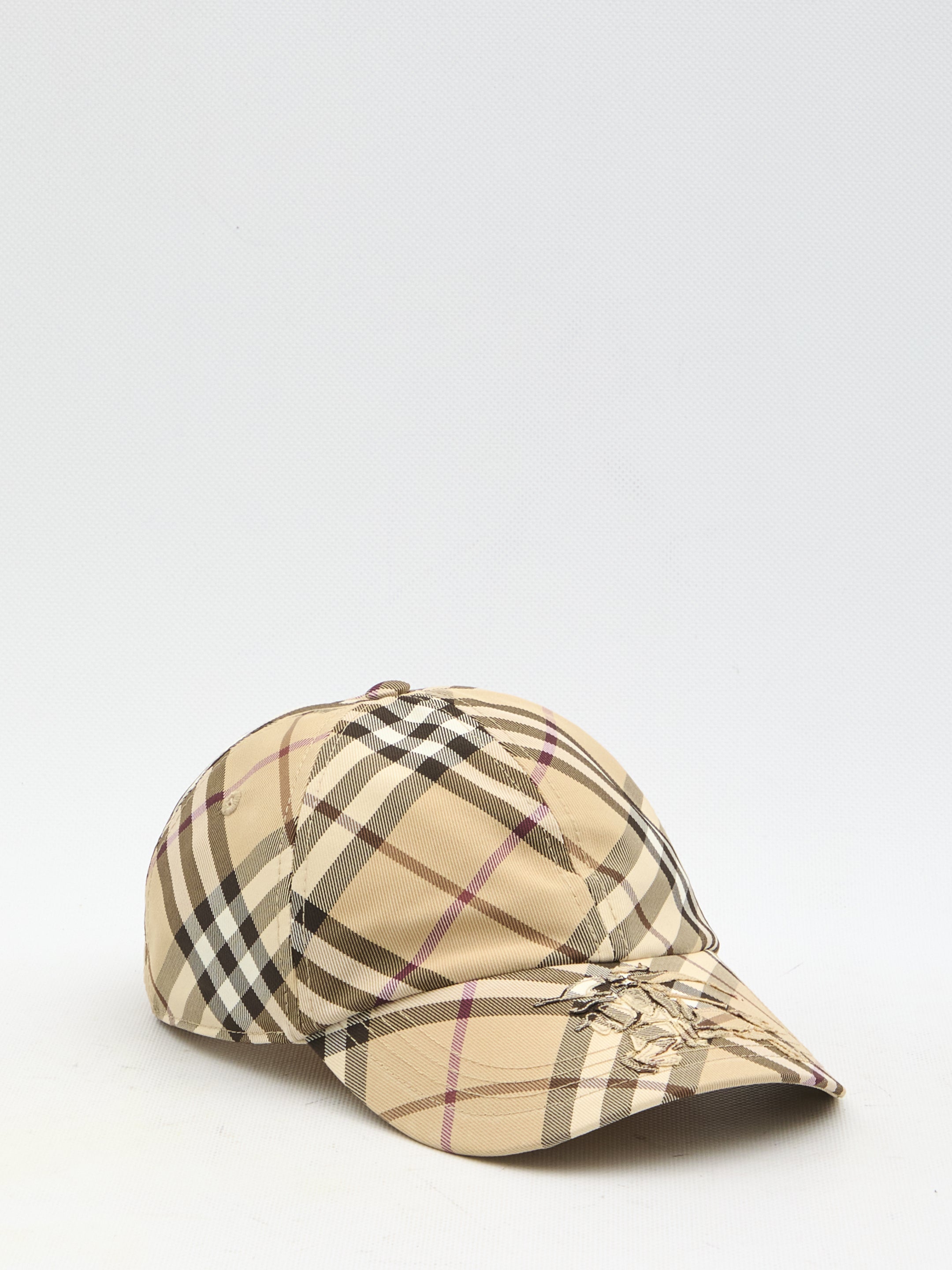 BURBERRY S check cap