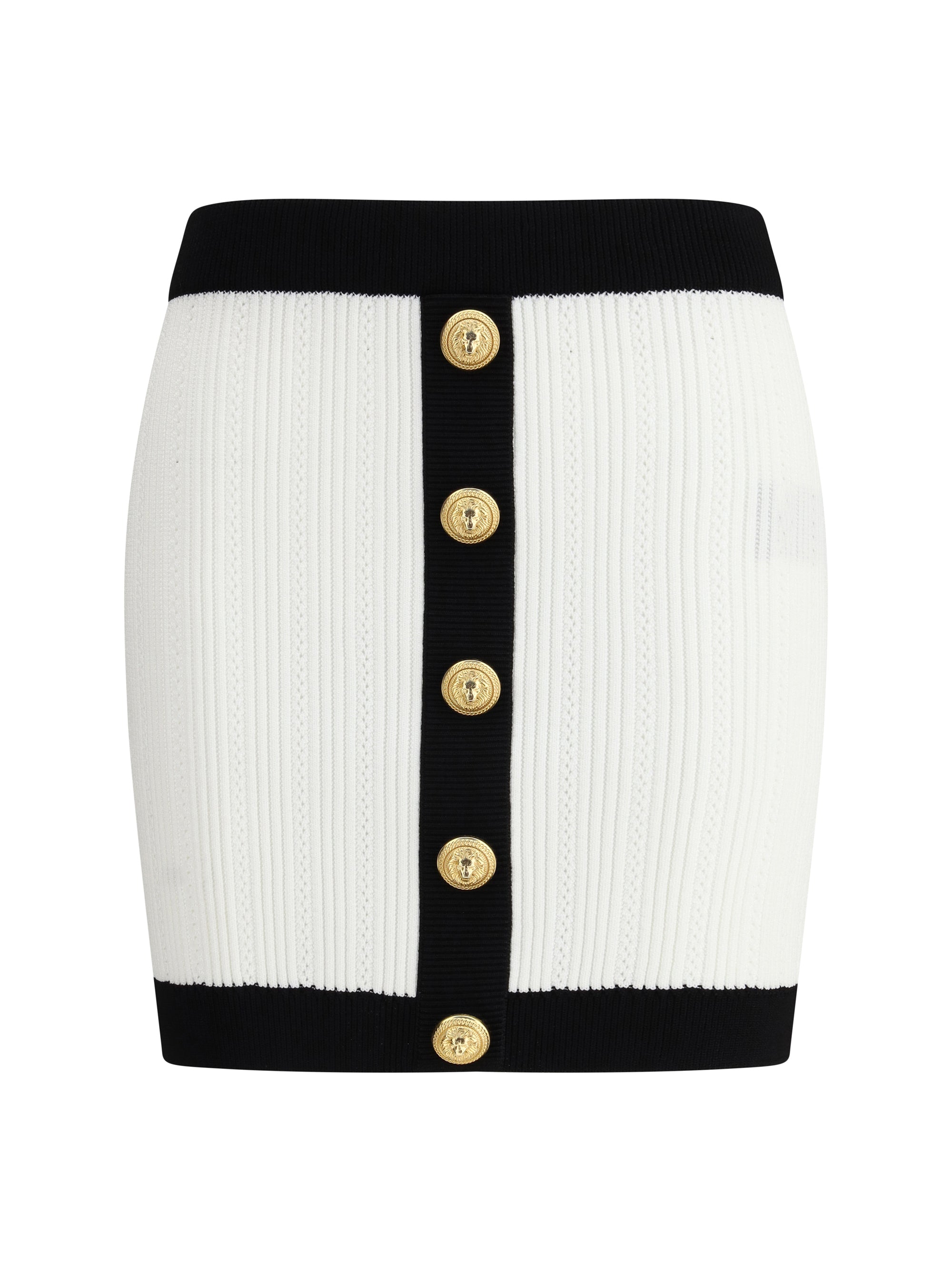 BALMAIN 34 knit mini skirt
