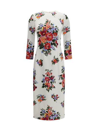 floral print stretch viscose dress