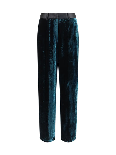 moiré velvet tuxedo pants