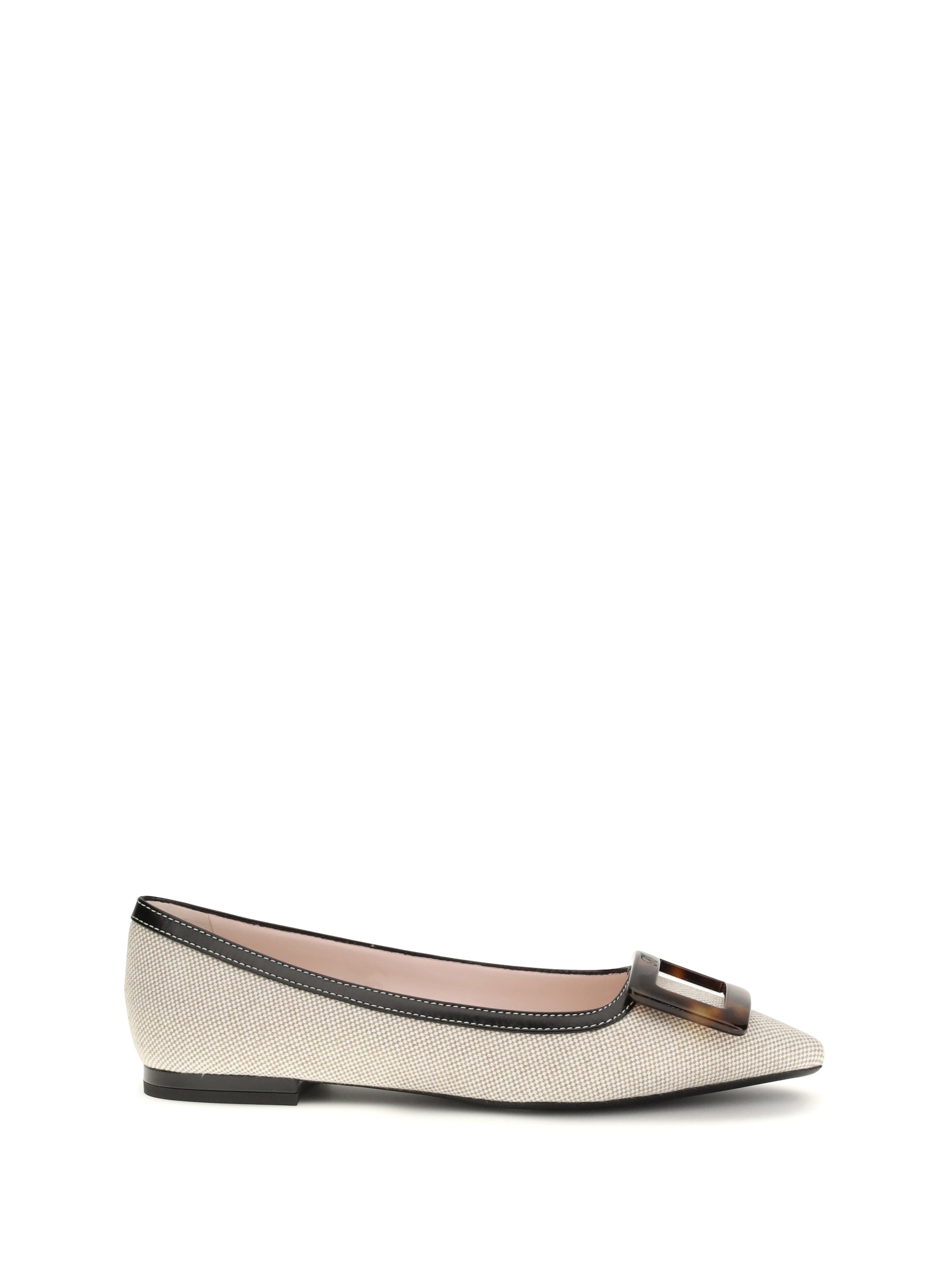 ROGER VIVIER 36 canvas gommettine ballerinas