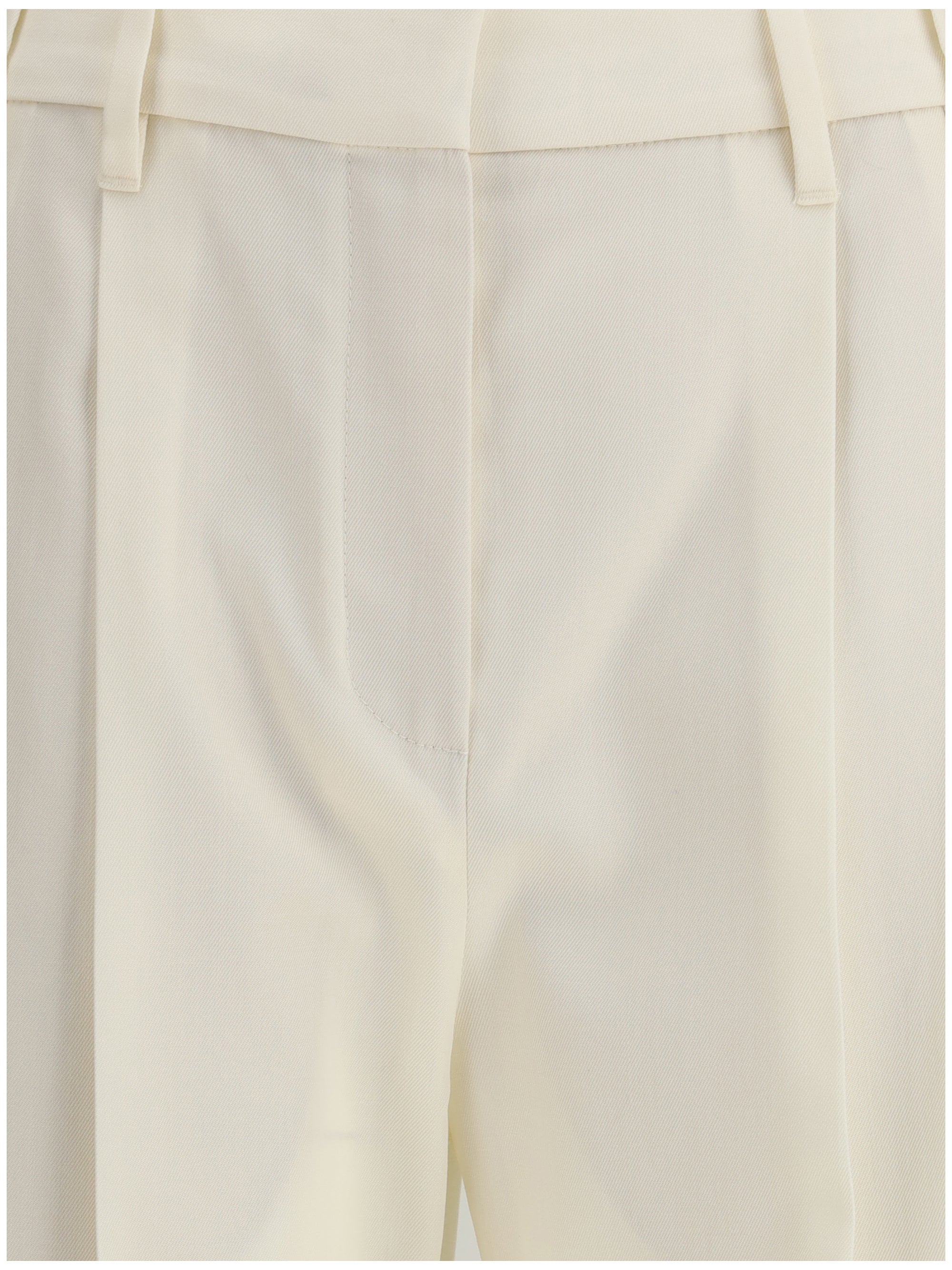 BRUNELLO CUCINELLI 36 sartorial track trousers in virgin wool crêpe fluid twill