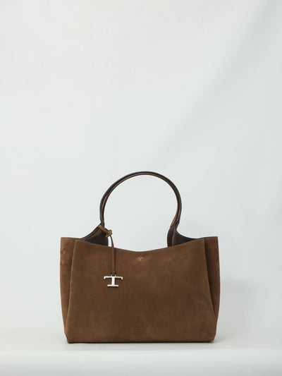 medium suede leather bag