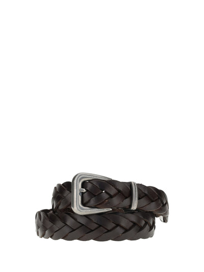 braided leather belt