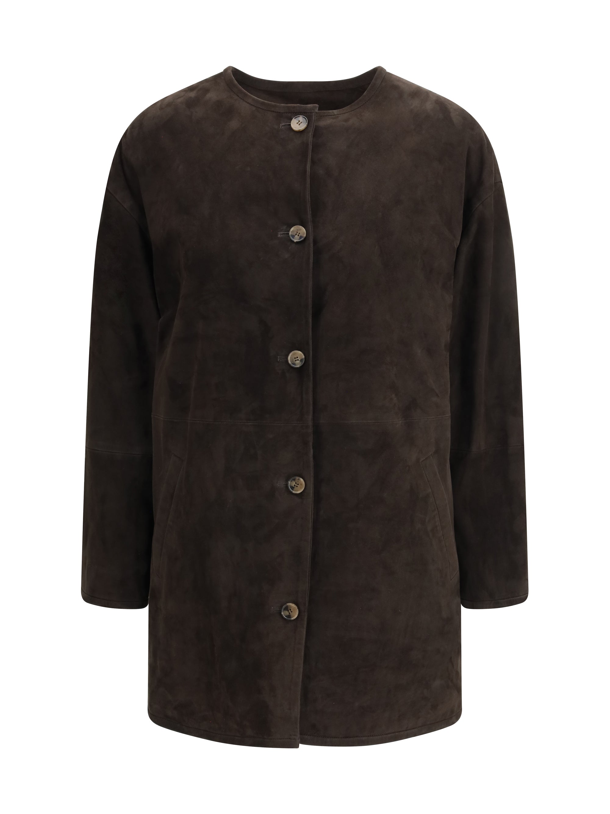 LOULOU DE SAISON 36 waren suede coat