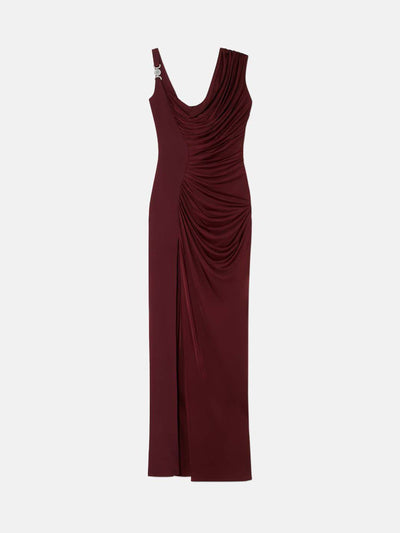 asymmetrical evening dress