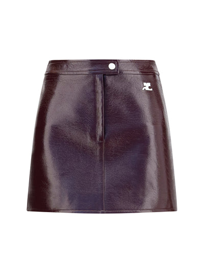 vinyl mini skirt