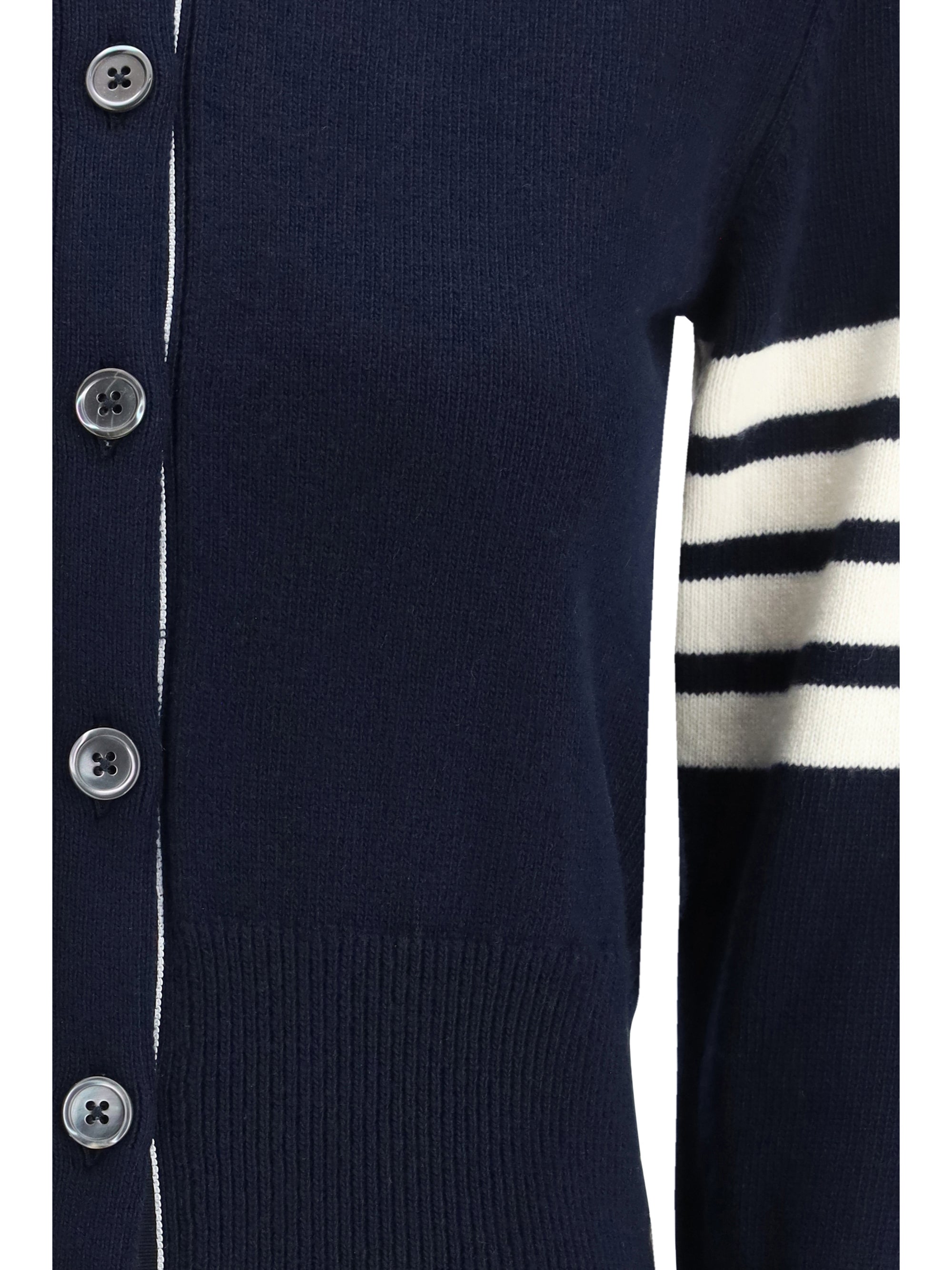 THOM BROWNE 38 virgin wool cardigan