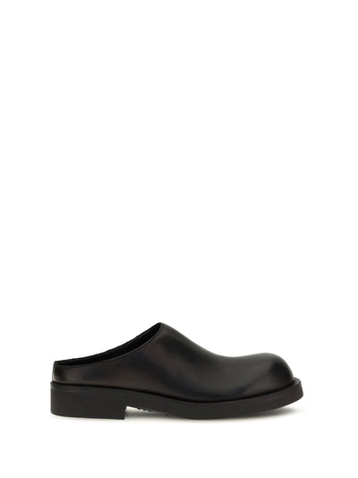 biker round toe mules