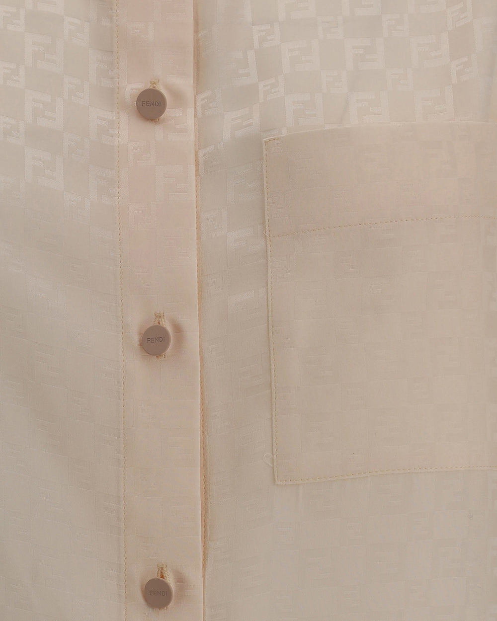 ff pattern silk shirt