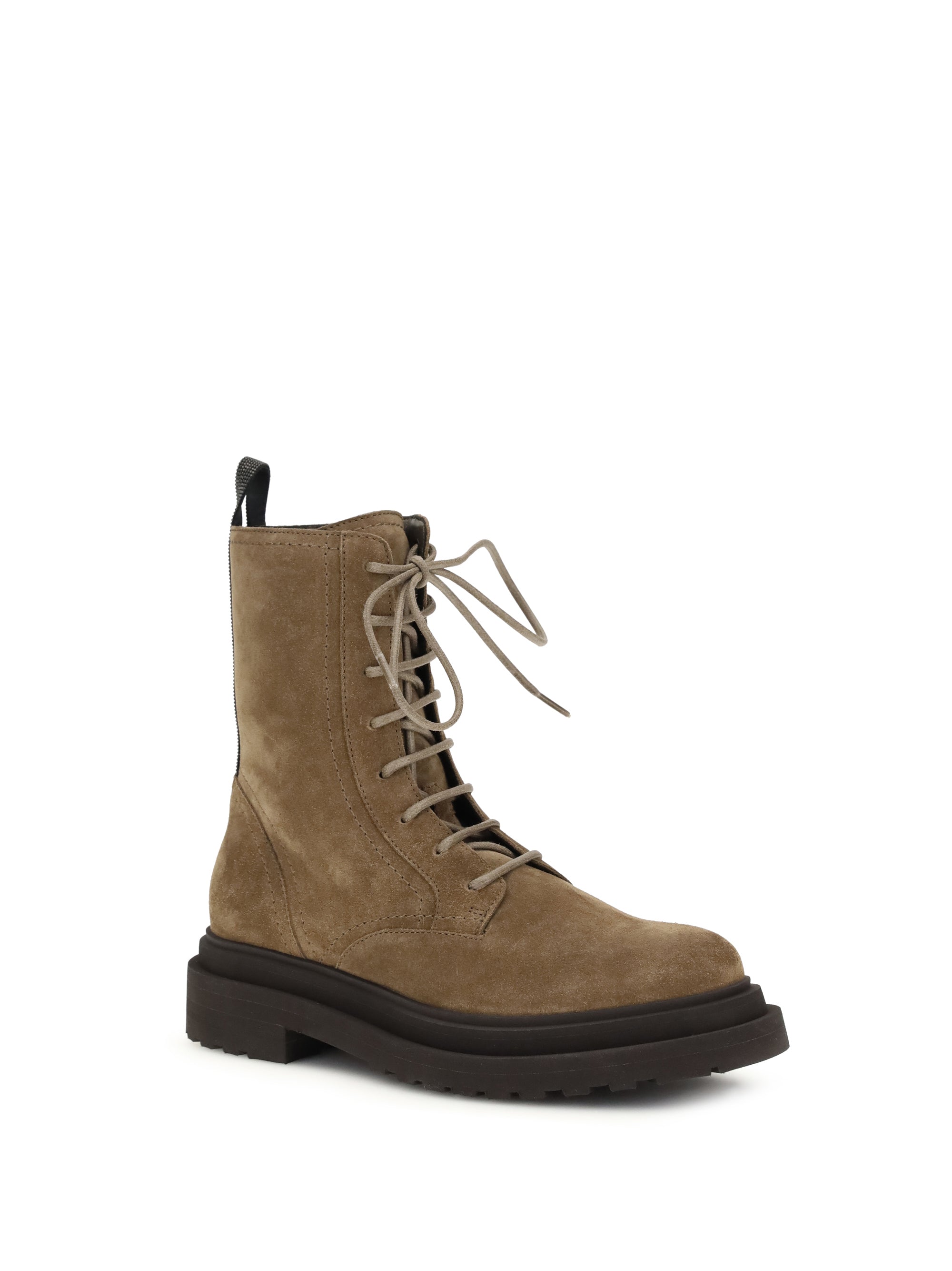 BRUNELLO CUCINELLI 36 suede lace-up ankle boots