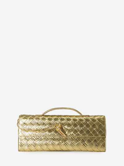 gold andiamo long clutch