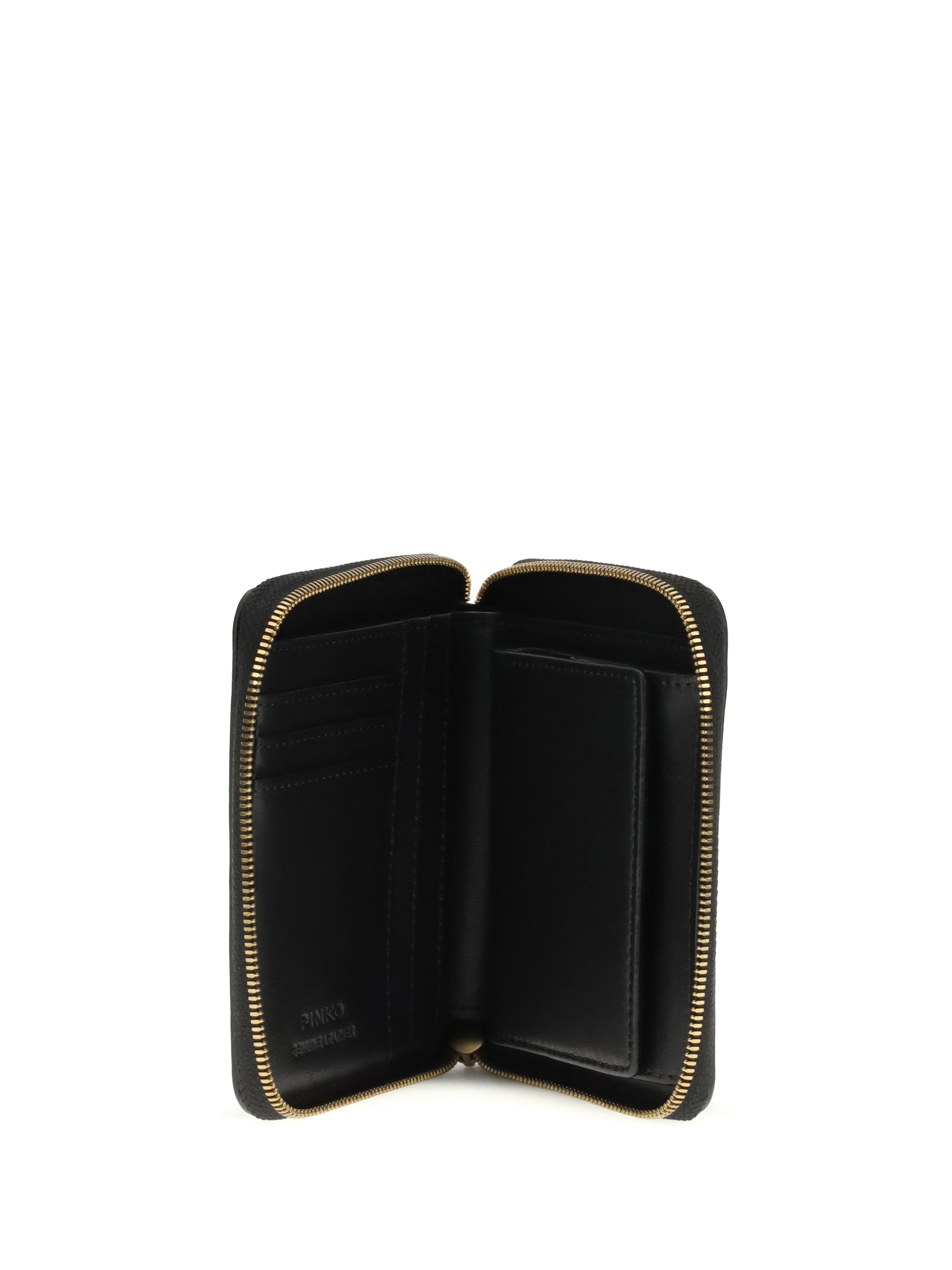 PINKO OS leather zip-around wallet