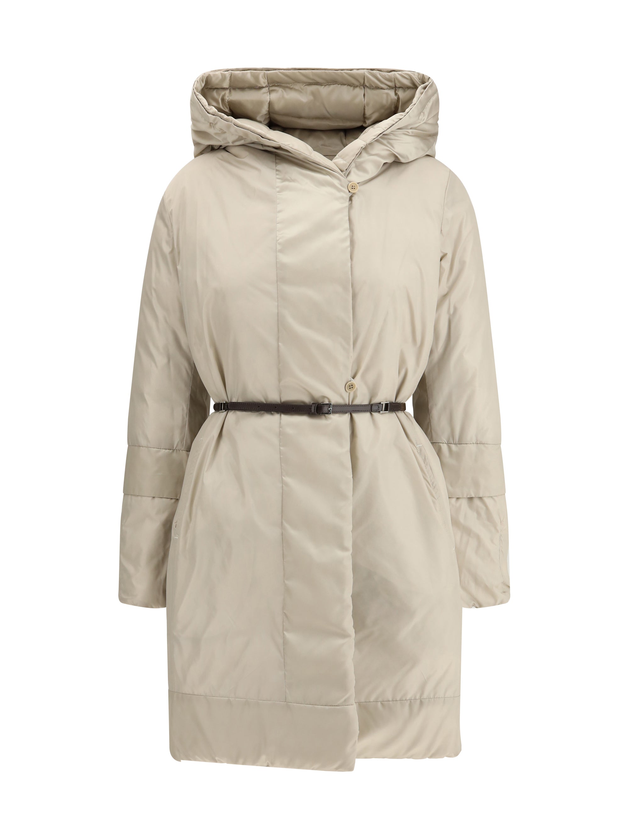MAX MARA THE CUBE 38 puffer coat in water-repellent satin