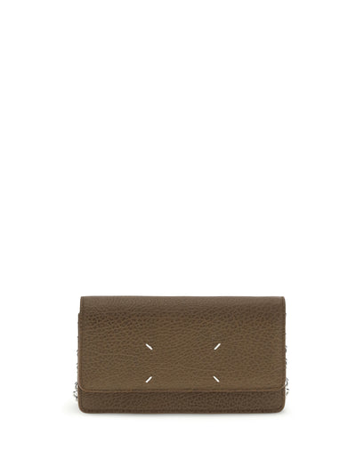 grained leather wallet