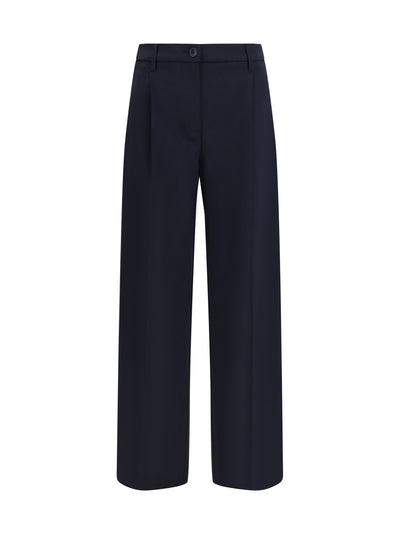 wide-leg virgin wool pants