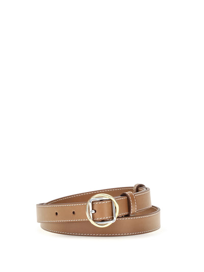 salon slim leather belt