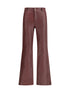 CHLOÉ 38 flared lambskin leather trousers