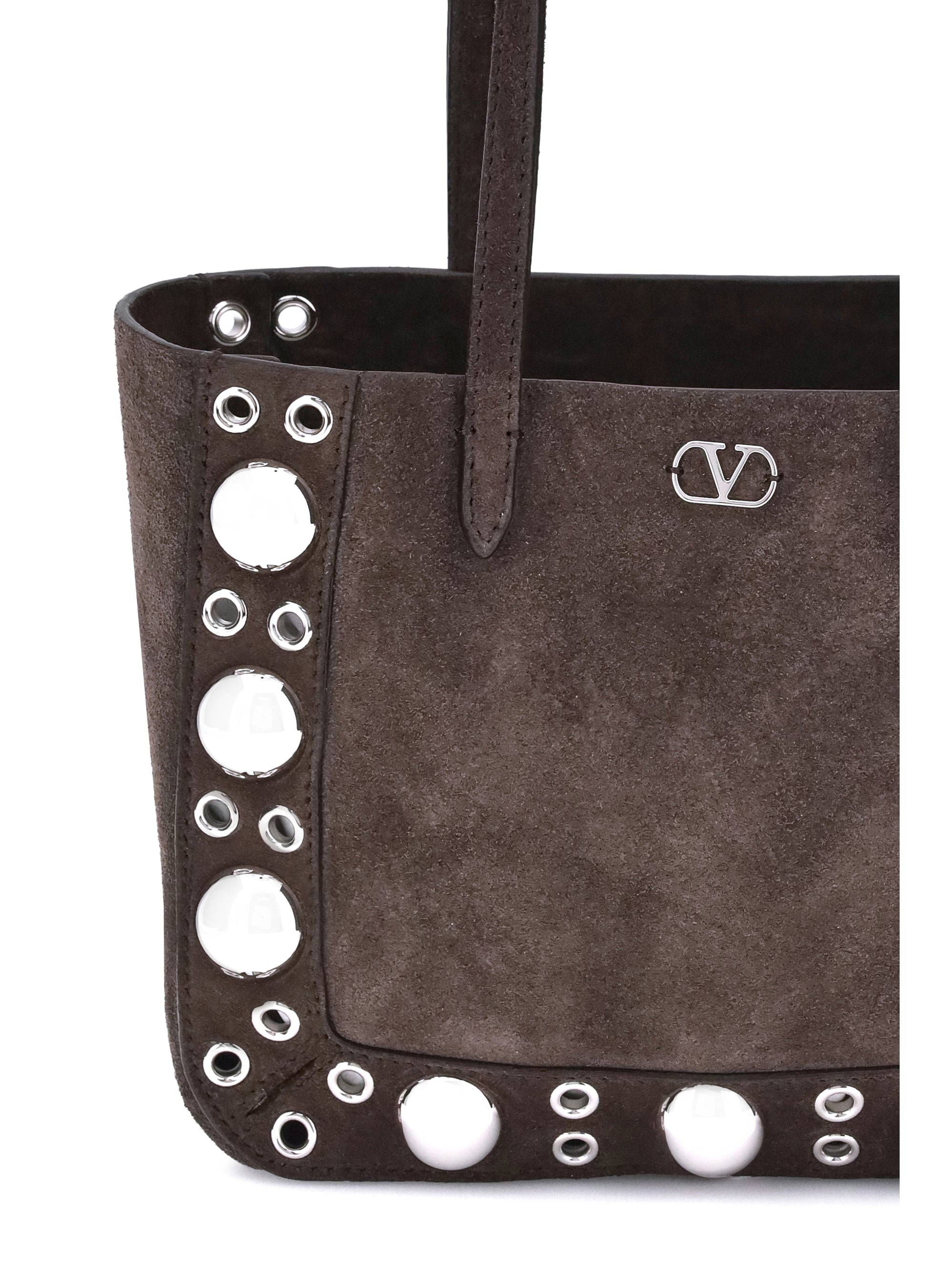 VALENTINO GARAVANI OS suede nellcôte tote bag