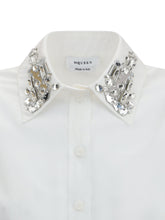 ALEXANDER MCQUEEN 44 long-sleeved shirt with embellished collar