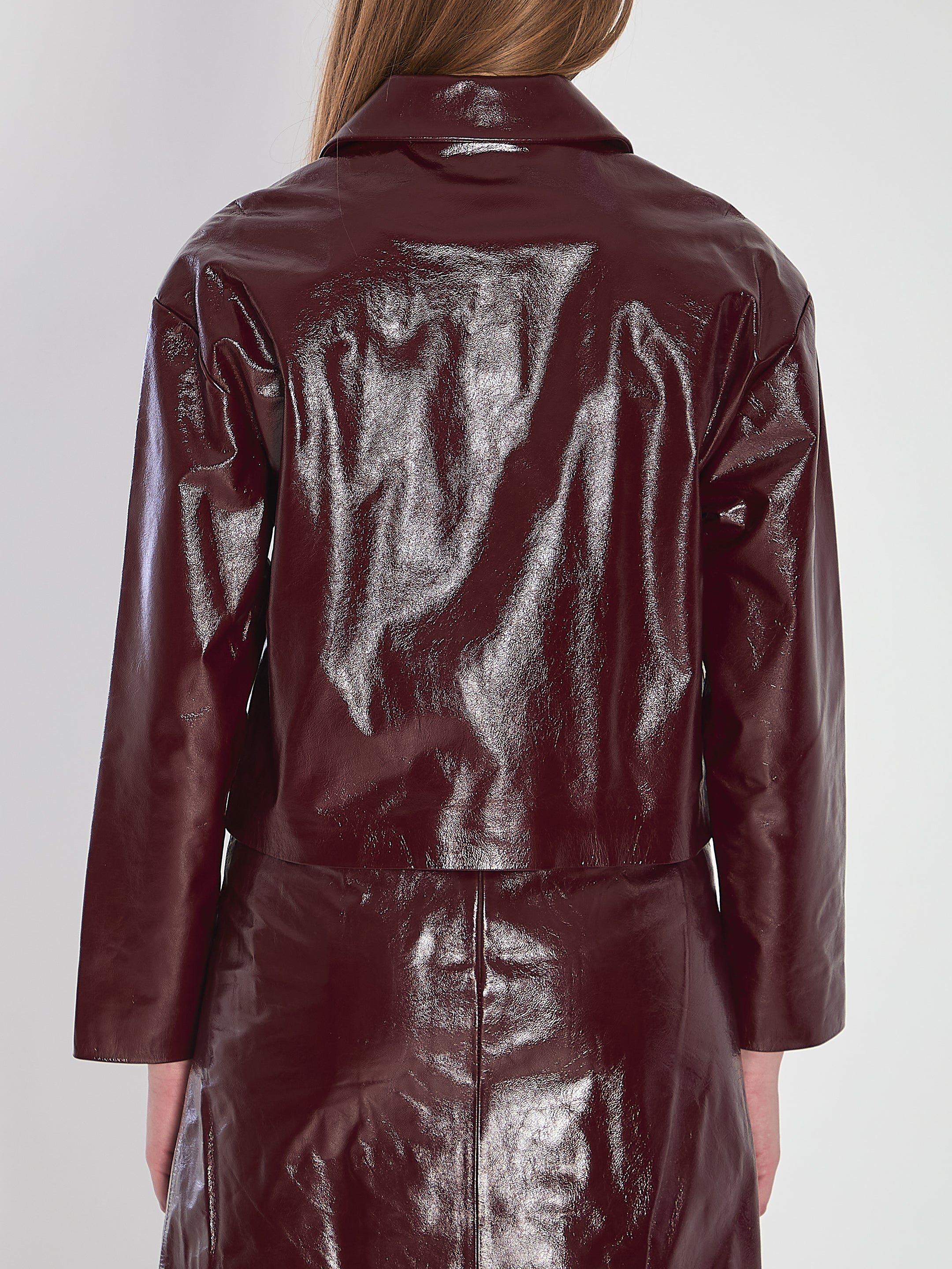 SELF PORTRAIT 10 leather cropped jacket