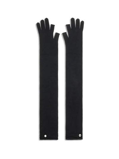 long fingerless wool gloves