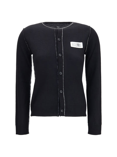 wool blend button cardigan