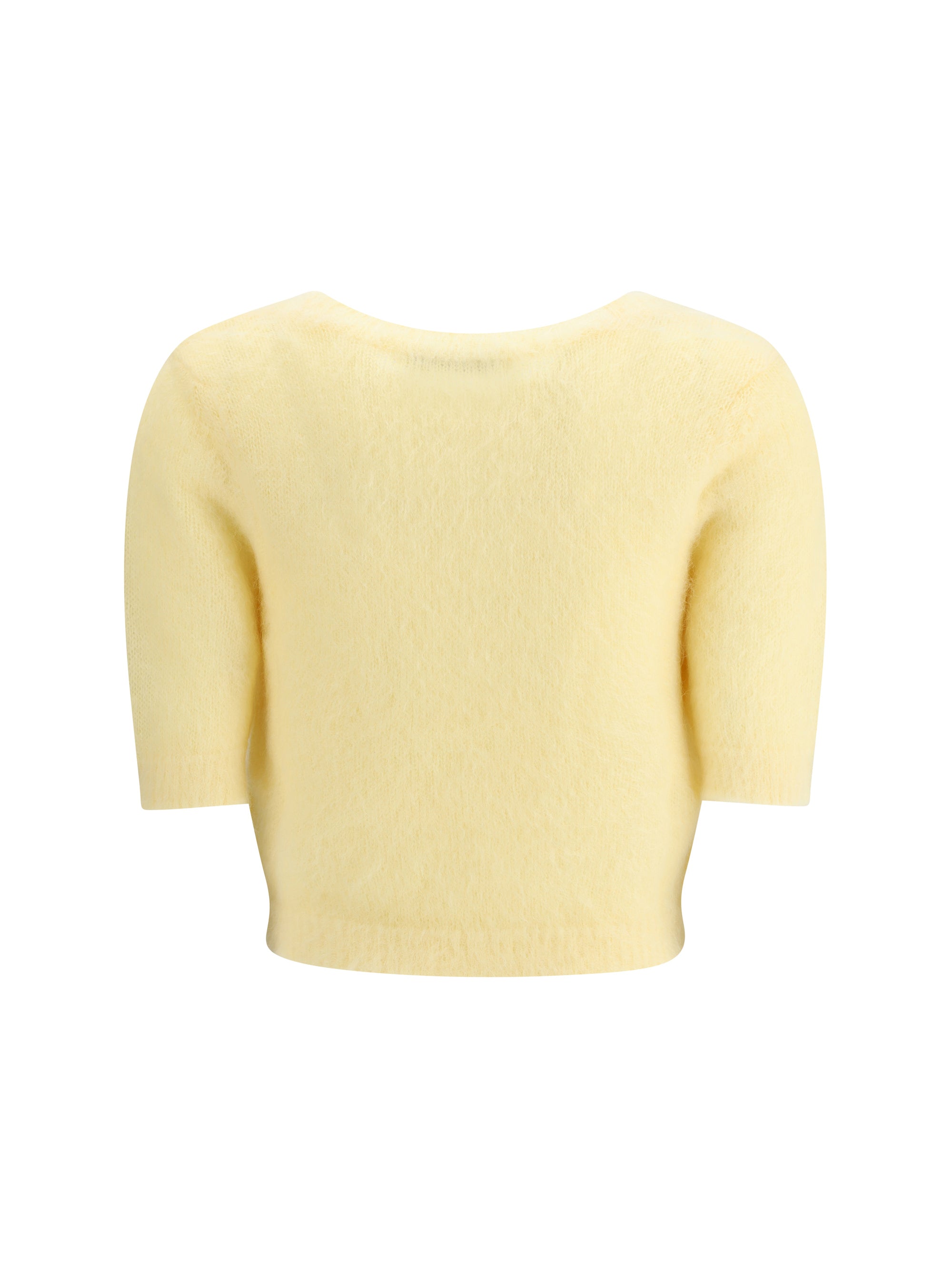 ALESSANDRA RICH 40 short sleeve mohair sweater