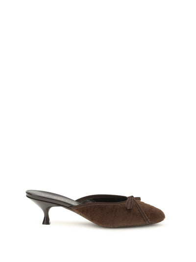 fur sandals