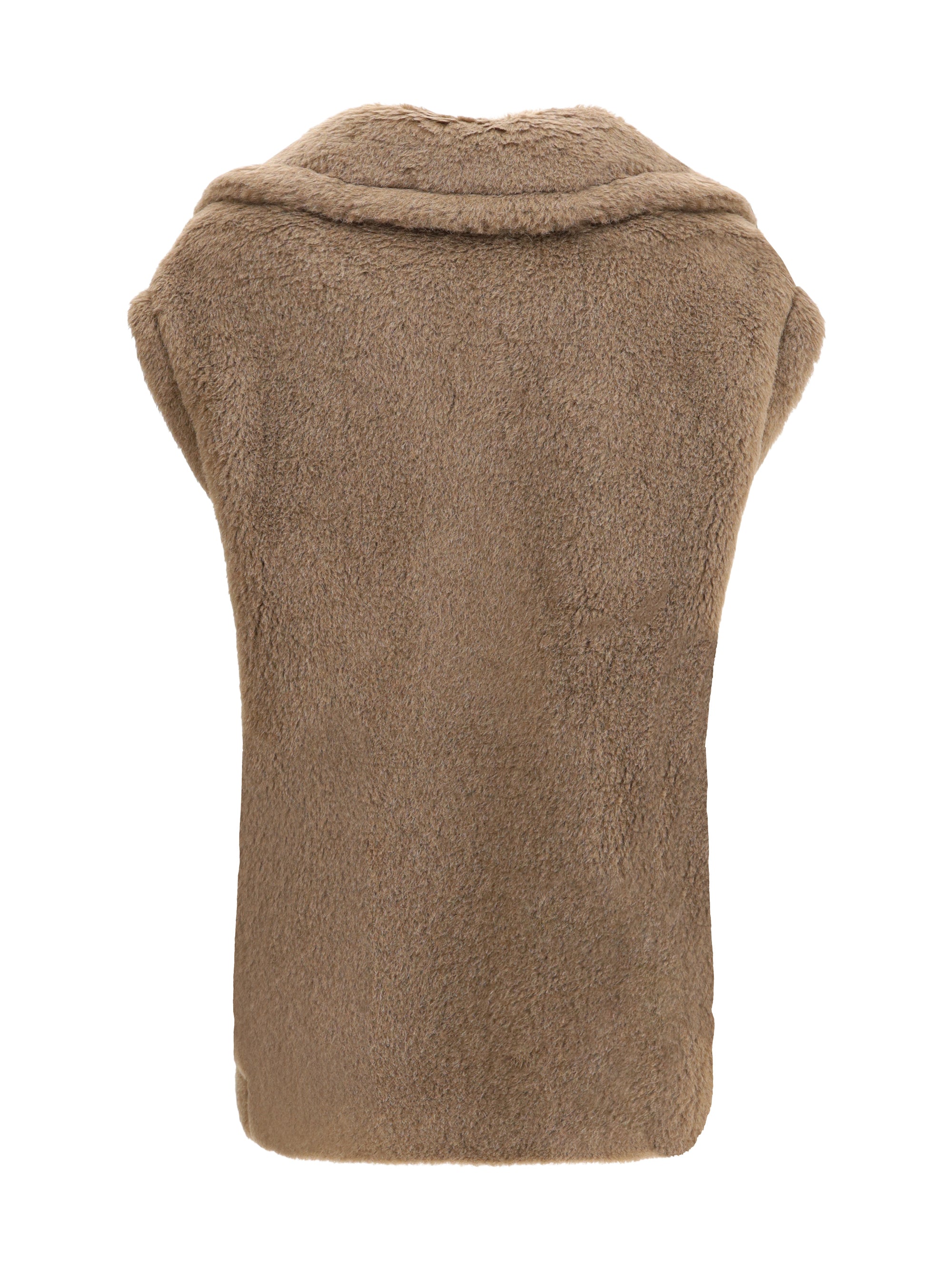 MAX MARA 40 teddy alpaca and wool vest