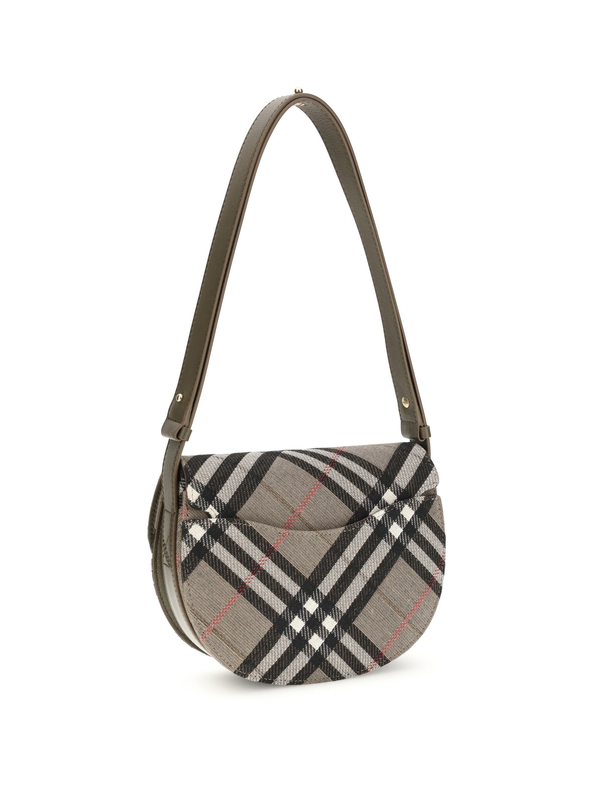 BURBERRY OS check archive shoulder bag