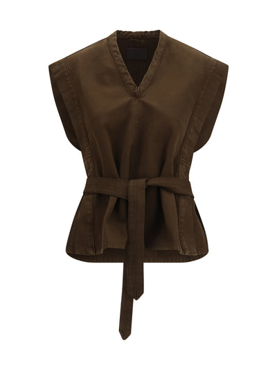 chasuble top with belt