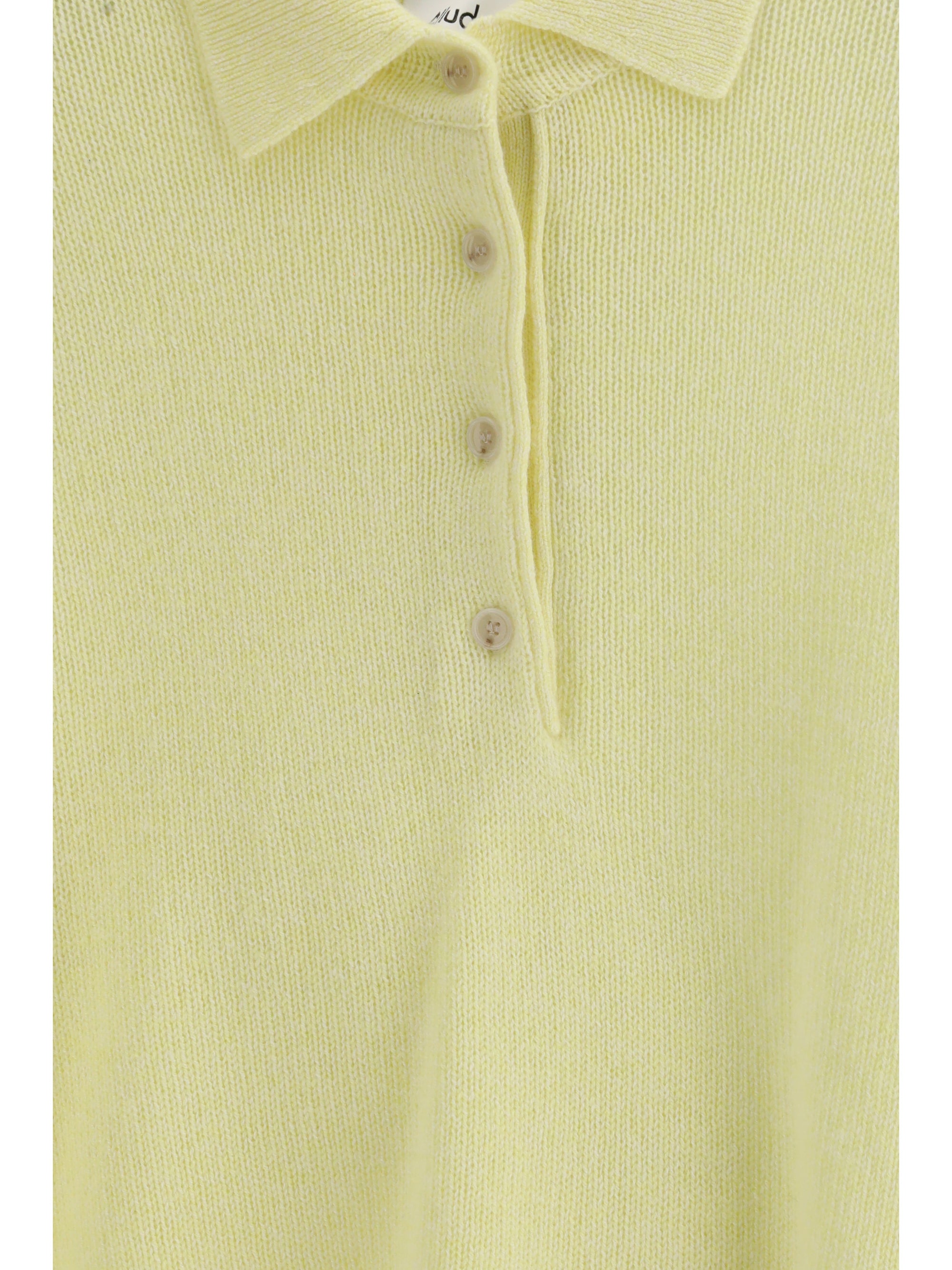 ALLUDE M short-sleeve polo neck sweater