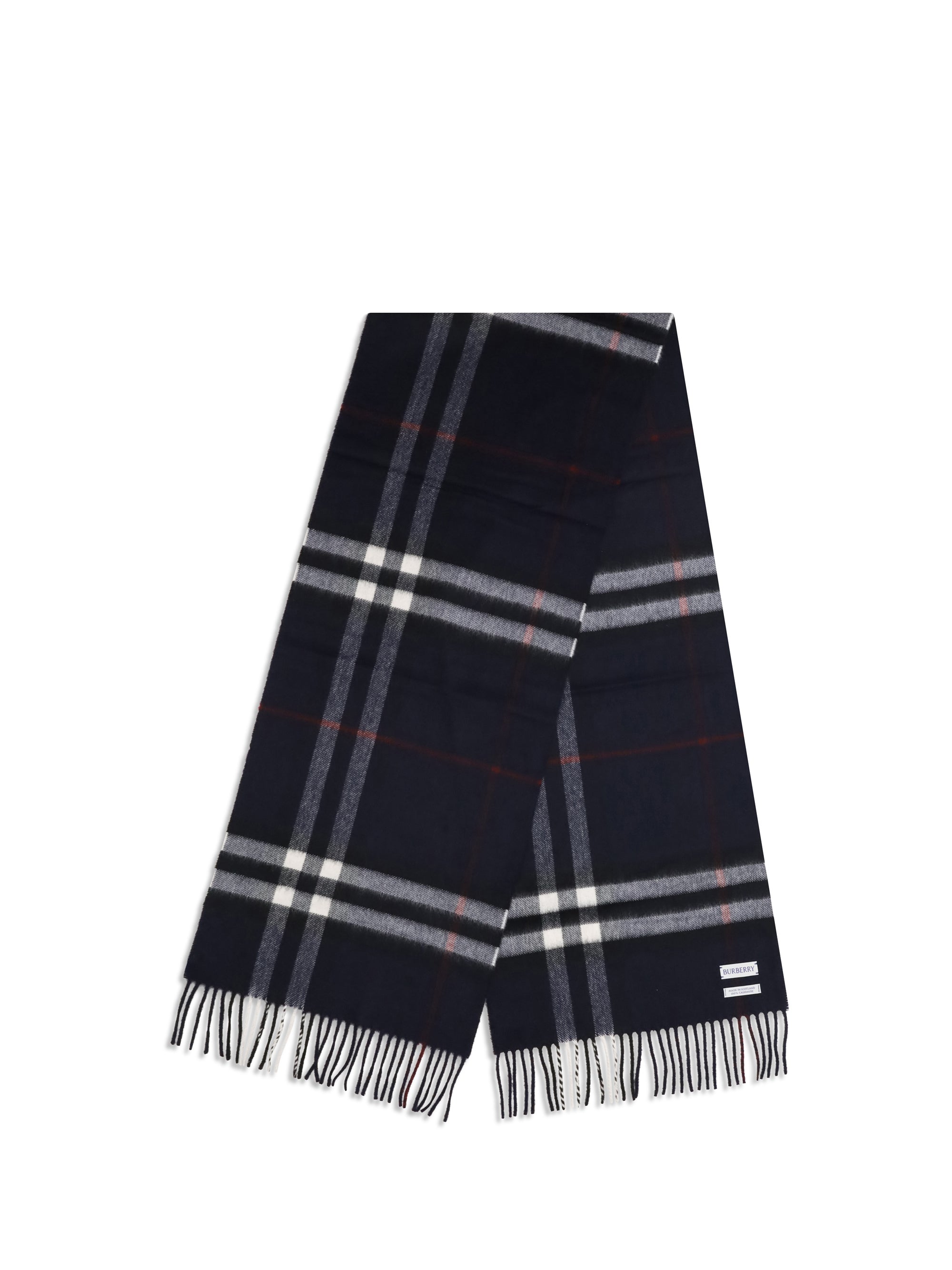 BURBERRY OS cashmere check scarf