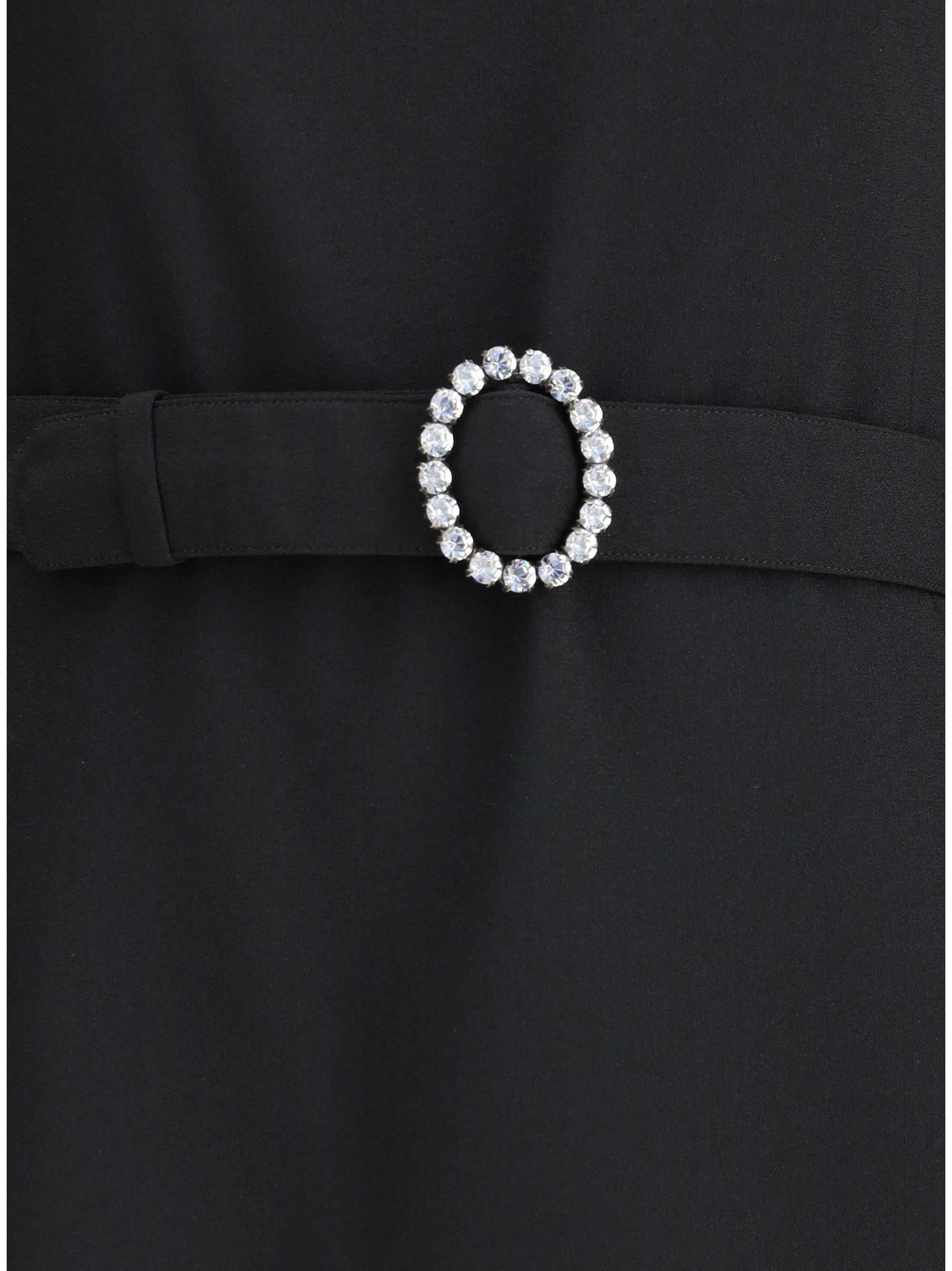 SAINT LAURENT 36 sablè mini dress with cut nude back