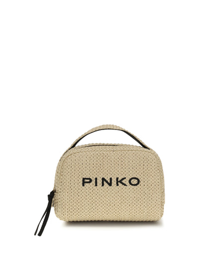 small raffia beauty case
